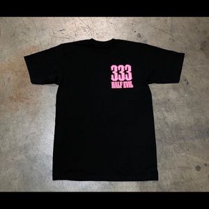 HALF EVIL 3 YEAR ANNIVERSARY LOGO SHIRT